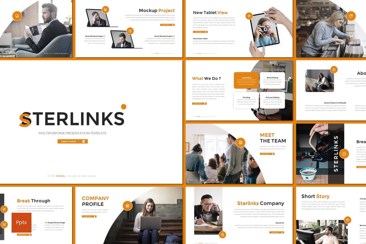Template Presentasi Sterlinks - Solusi Kreatif dan Profesional untuk Semua Kebutuhan