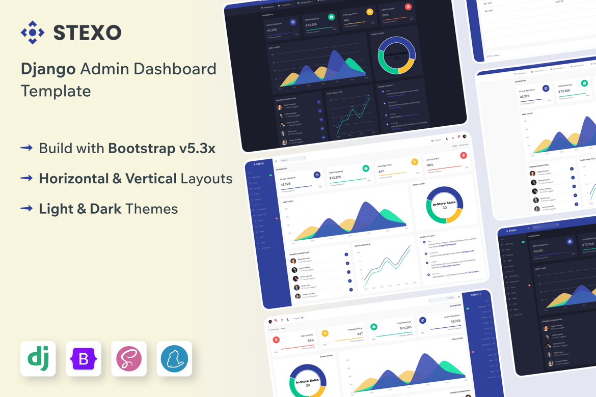 Template Admin Stexo - Solusi Dashboard Django yang Responsif dan Modern