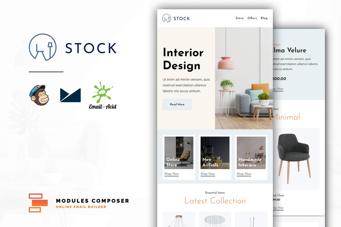 Template Email Responsif untuk E-Commerce - Stock