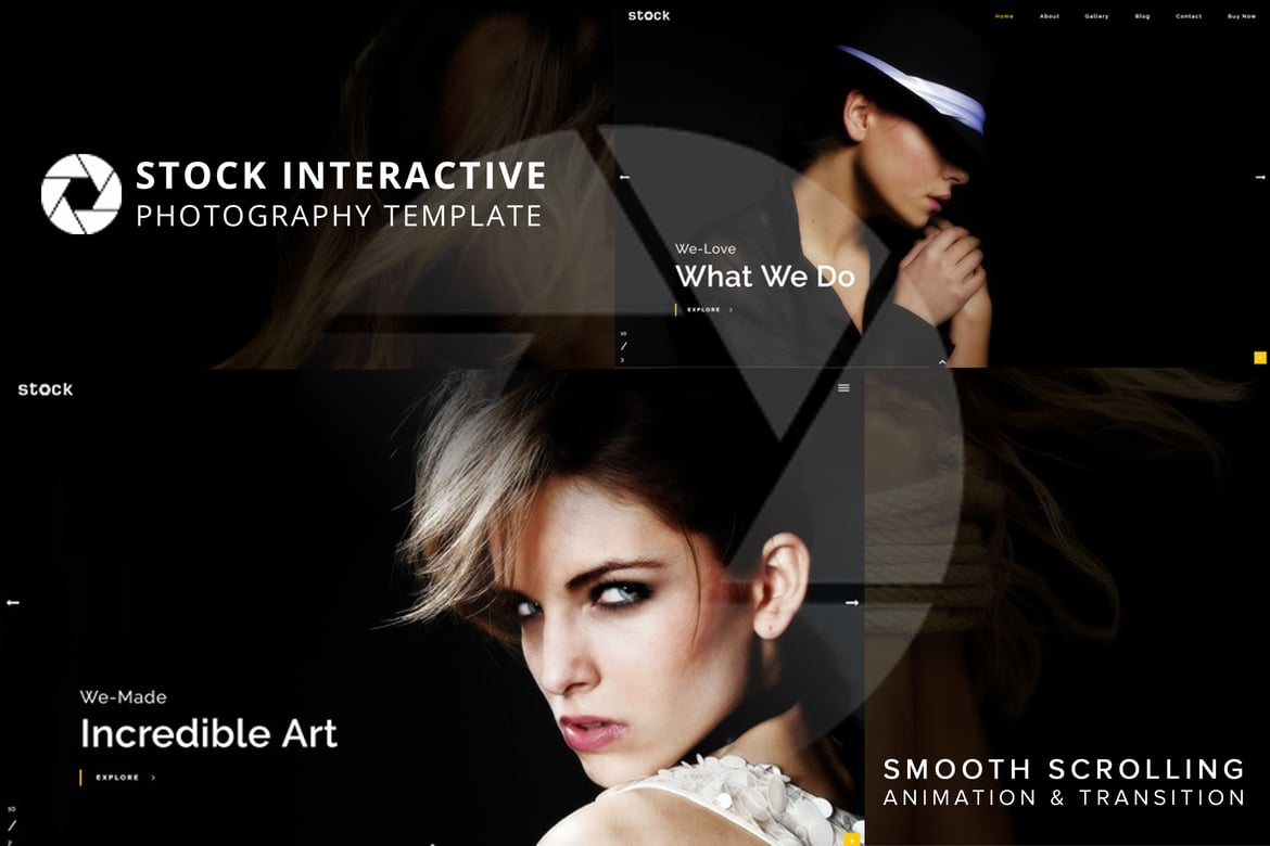 Template Website Interaktif untuk Fotografi Kreatif