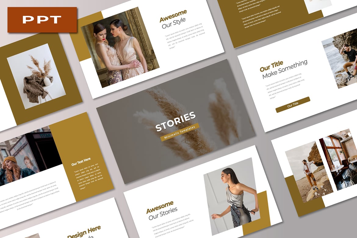 Template PowerPoint Cerita Sejarah yang Menarik dan Modern
