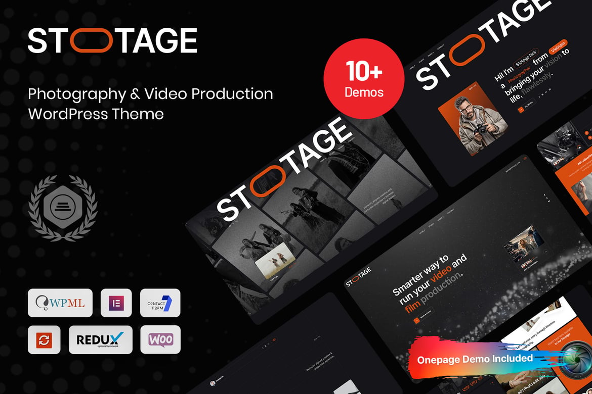 Stotage - Tema WordPress untuk Fotografi & Produksi Video yang Menawan