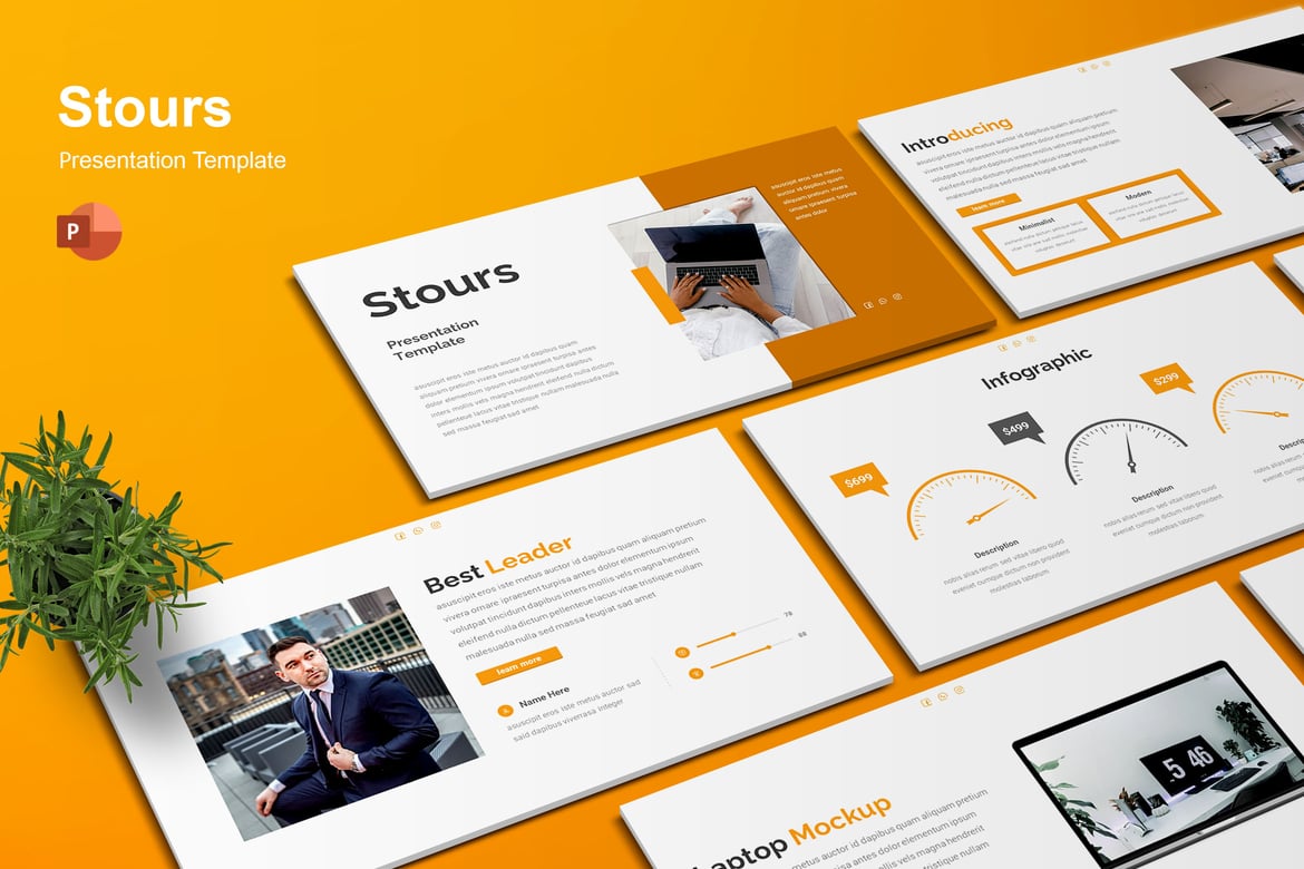 Stours - Template Presentasi PowerPoint yang Menarik dan Profesional