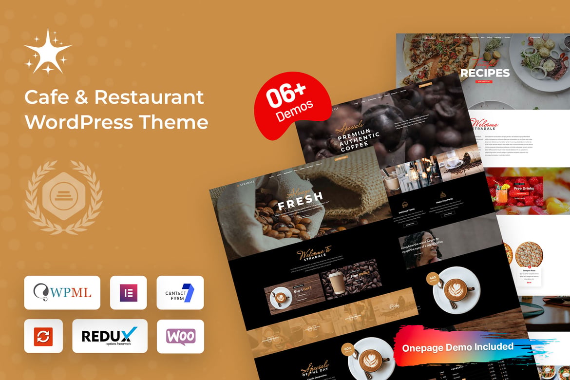 Stradale - Tema WordPress Kafe & Restoran yang Menawan
