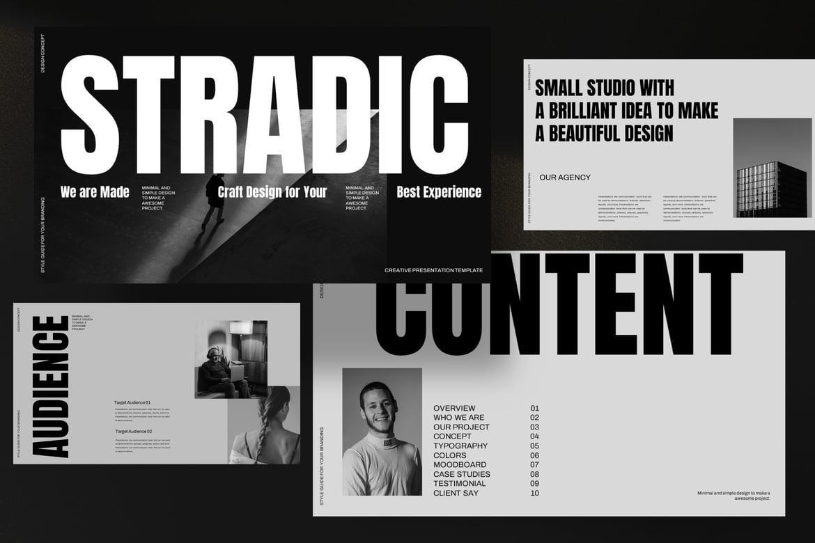 Template Powerpoint Stradic - Desain Kreatif untuk Presentasi Anda