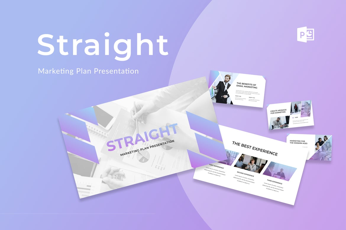 Template Presentasi PowerPoint Rencana Pemasaran Modern