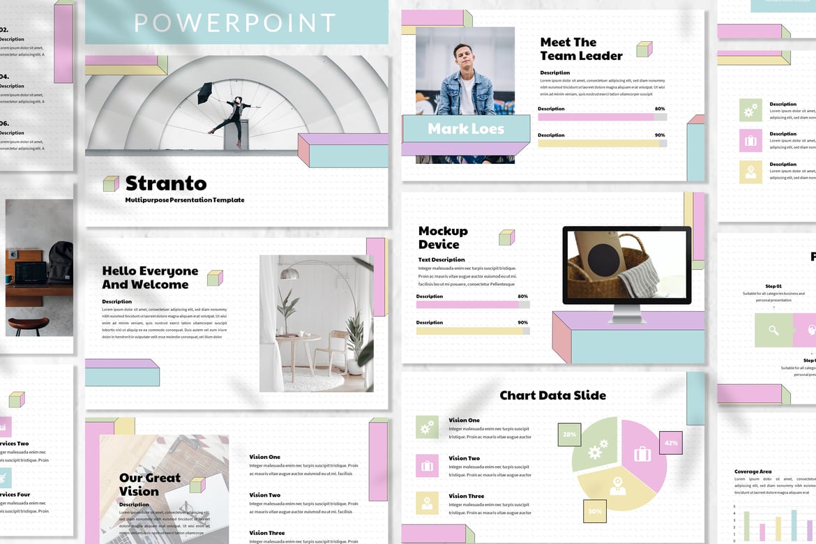 Stranto - Template Presentasi PowerPoint Kreatif dan Modern