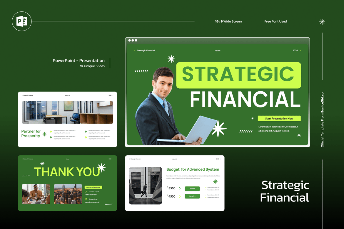 Template Presentasi Keuangan Strategis yang Efektif