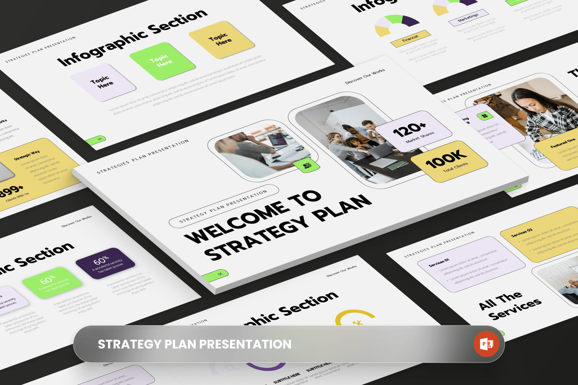 Template Presentasi Strategi - PowerPoint yang Fleksibel dan Profesional
