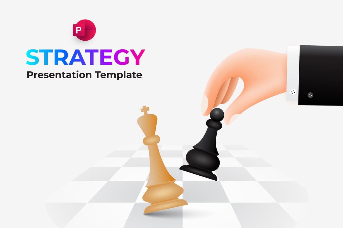 Template Presentasi PowerPoint Strategi Animasi yang Menarik