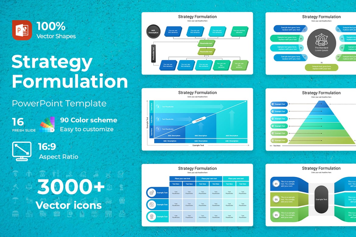 Template PowerPoint Formulasi Strategi yang Menarik dan Profesional