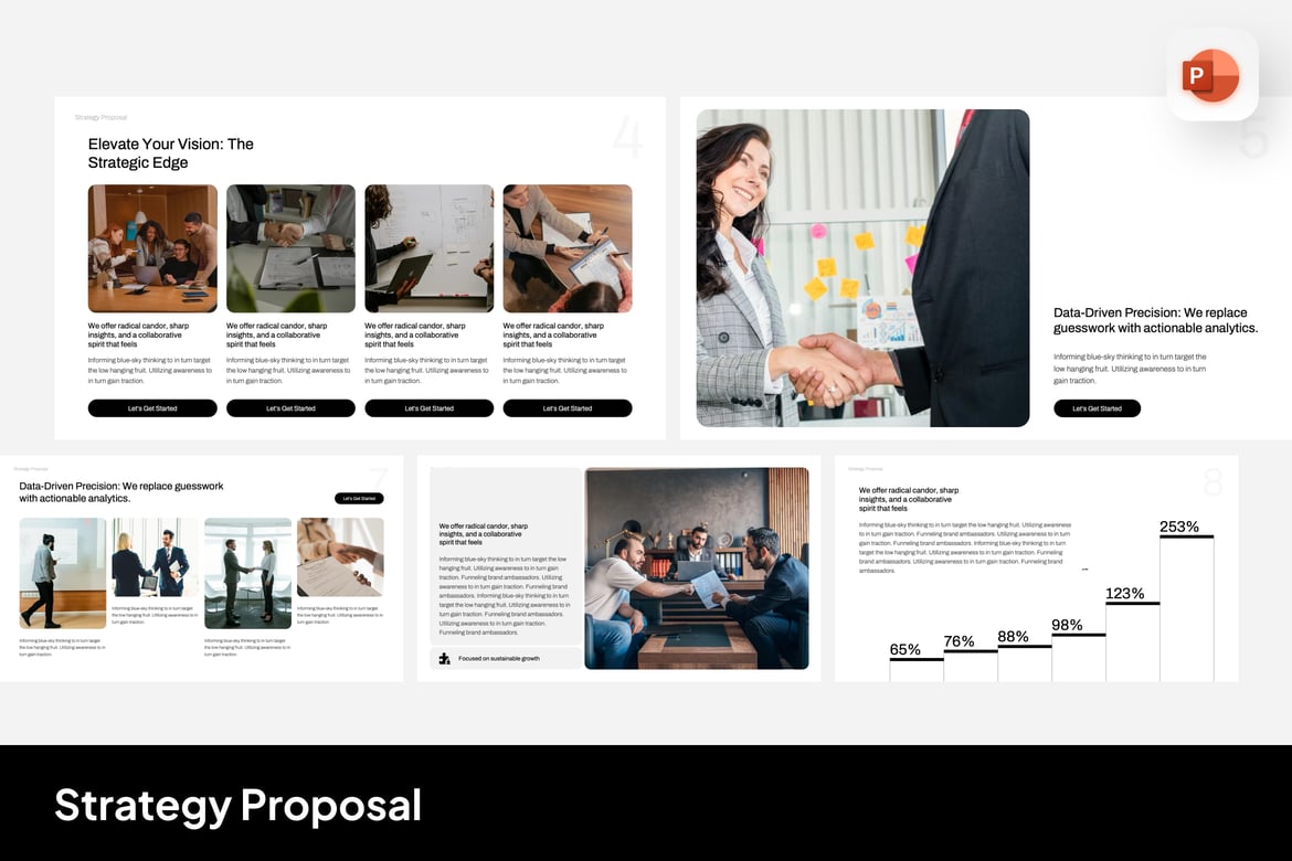 Template PowerPoint Proposal Strategi Modern