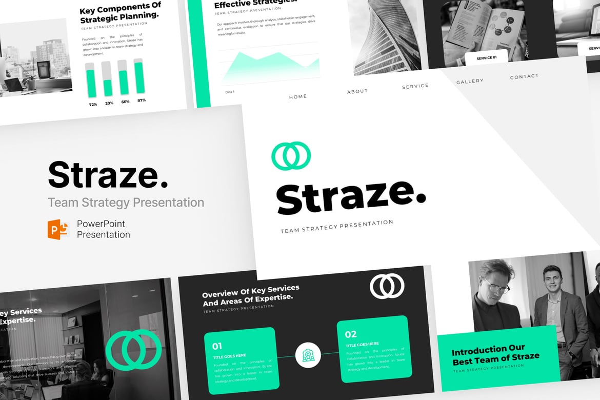 Straze - Template Presentasi Strategi Tim yang Menarik