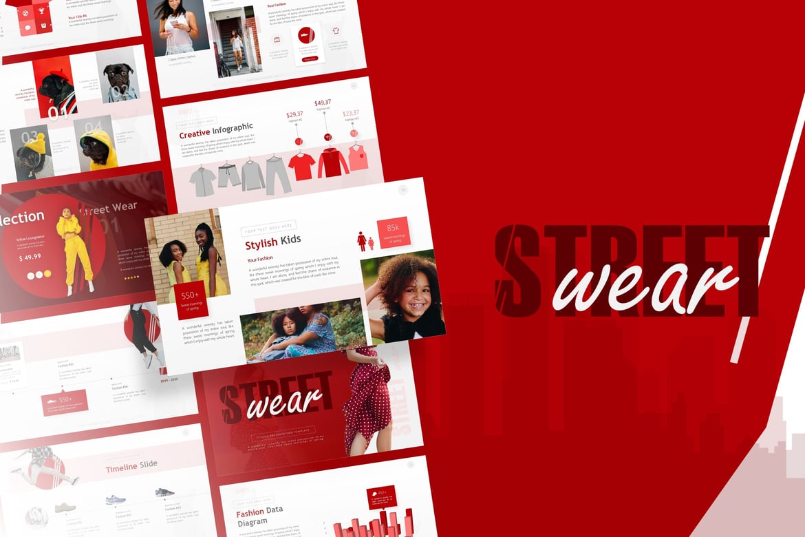 Template Presentasi Fashion Street Wear yang Menarik dan Profesional