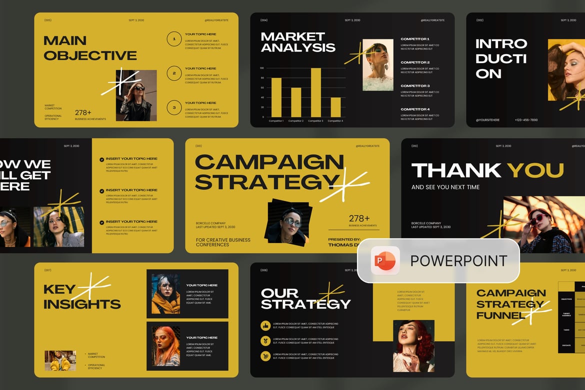 Strategi Kampanye Fashion Streetwear: Template PowerPoint Menarik