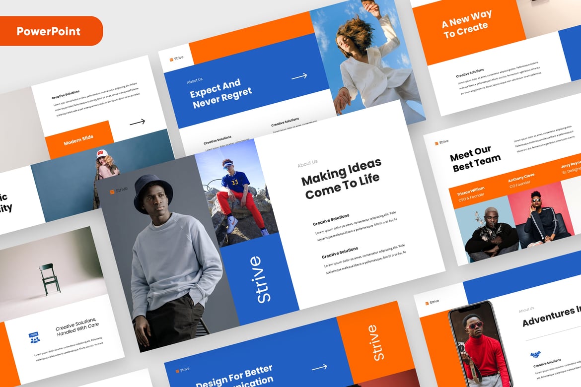 STRIVE - Template Presentasi Kreatif untuk Bisnis