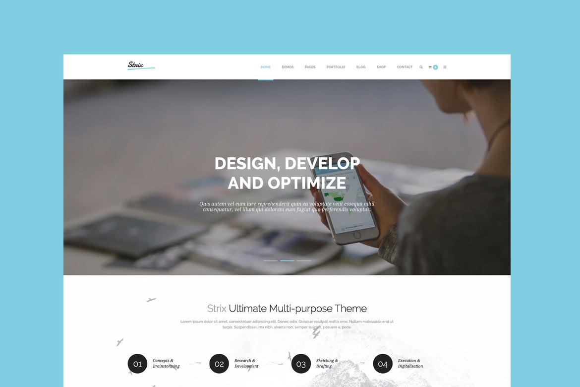 Strix - Template Website HTML5 Serbaguna yang Profesional