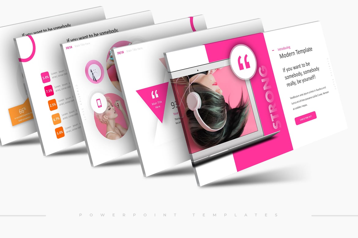 Template Presentasi PowerPoint Stronger - Desain Menarik untuk Semua Kebutuhan