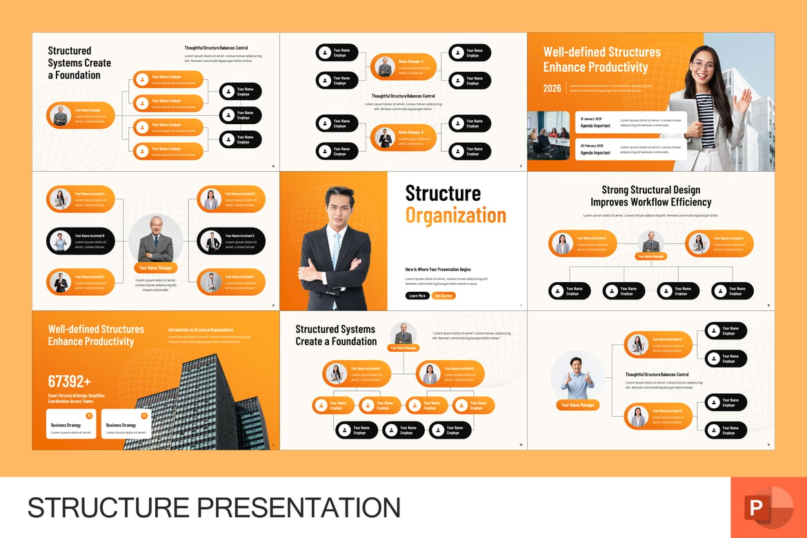 Template PowerPoint untuk Presentasi Struktur yang Profesional
