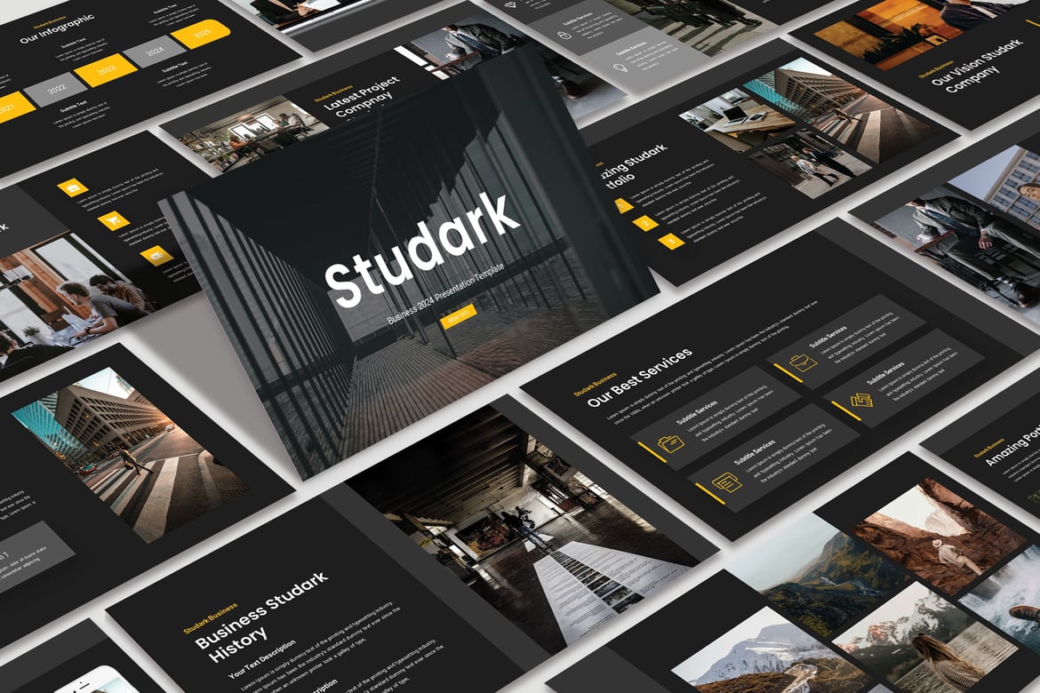 Template Powerpoint Studark: Solusi Kreatif untuk Presentasi Anda