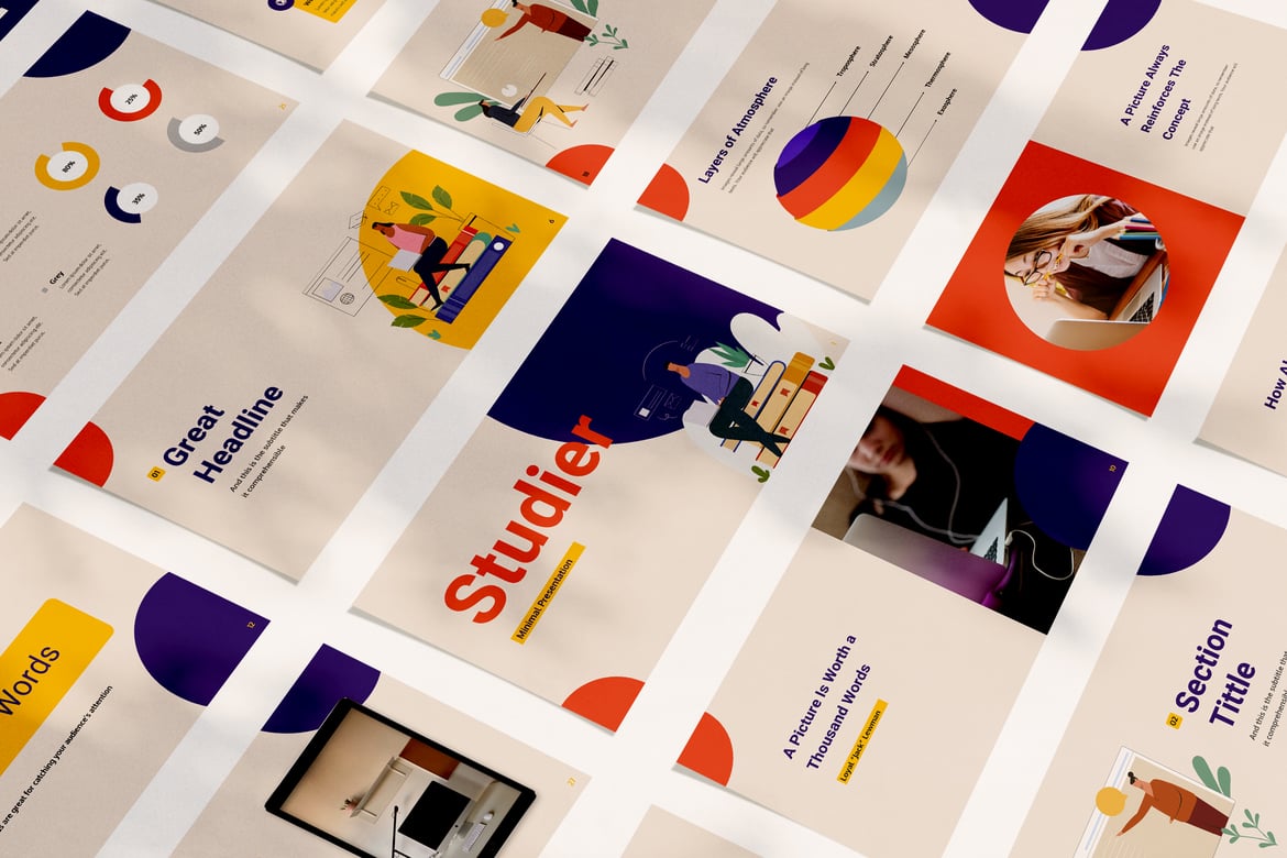 Template PowerPoint Minimalis untuk Presentasi Efektif
