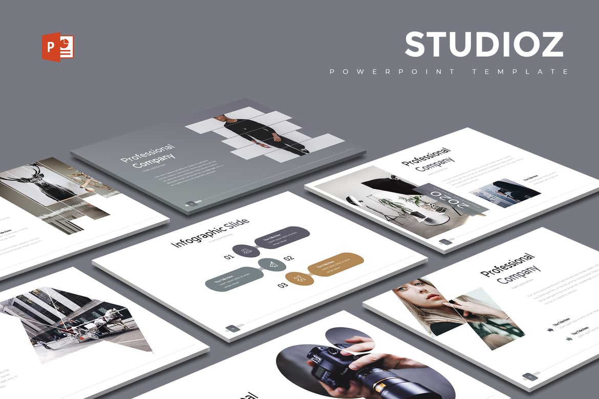 Template PowerPoint Studioz - Solusi Presentasi Profesional