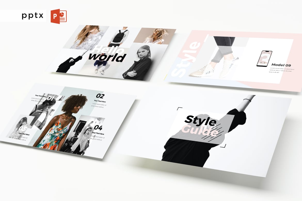 Template Presentasi Modern - Powerpoint V530