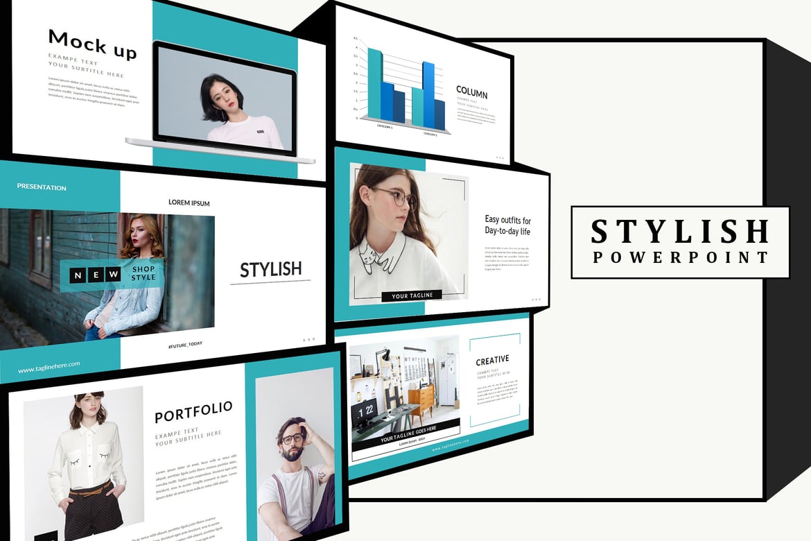 Template Presentasi PowerPoint Modern dan Stylish