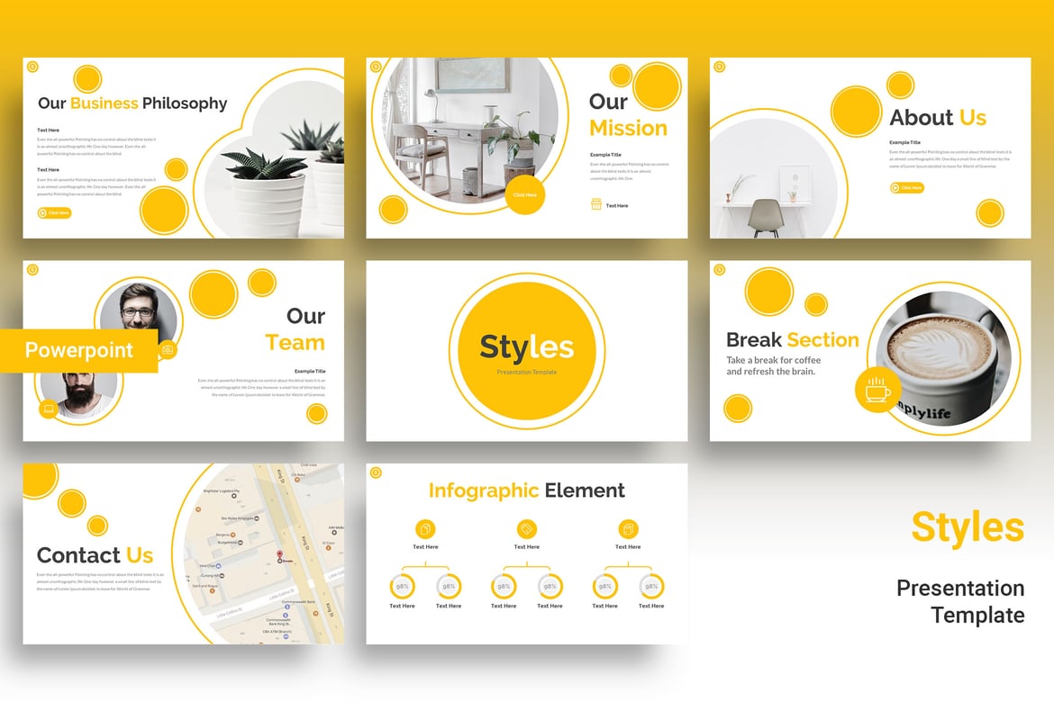 Template Presentasi PowerPoint Stylish dan Profesional