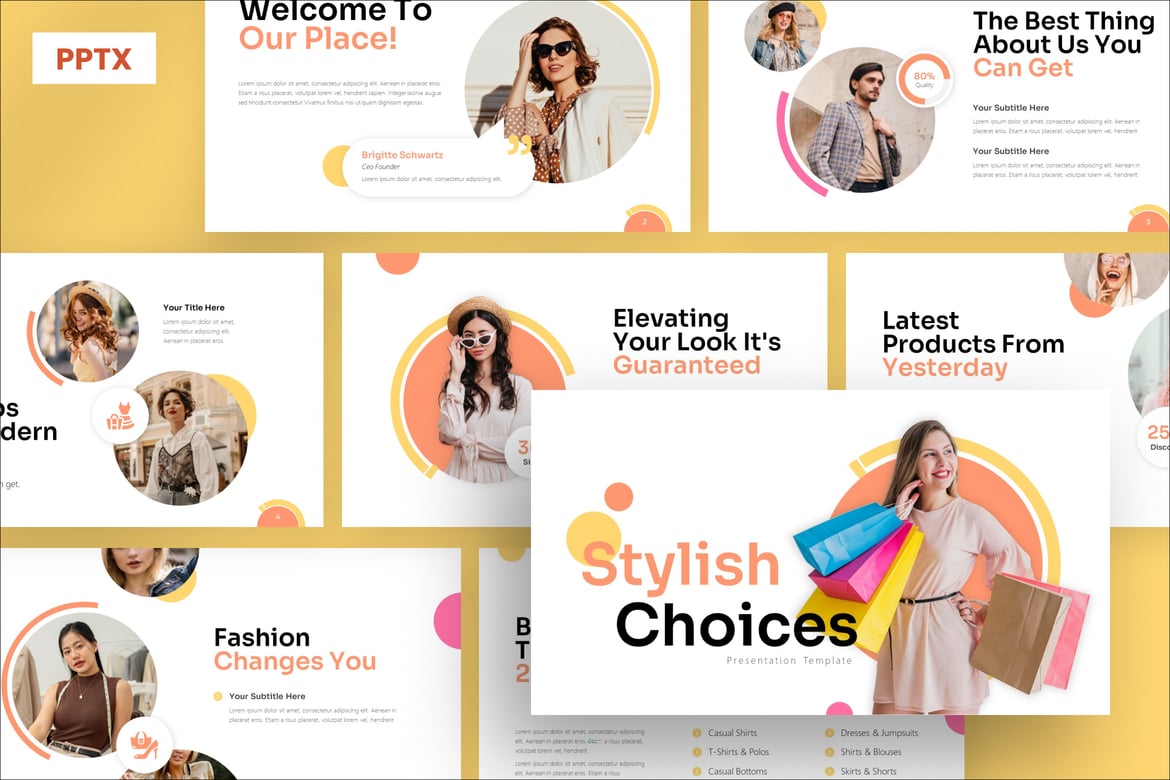 Template PowerPoint Presentasi Stylish dan Menarik