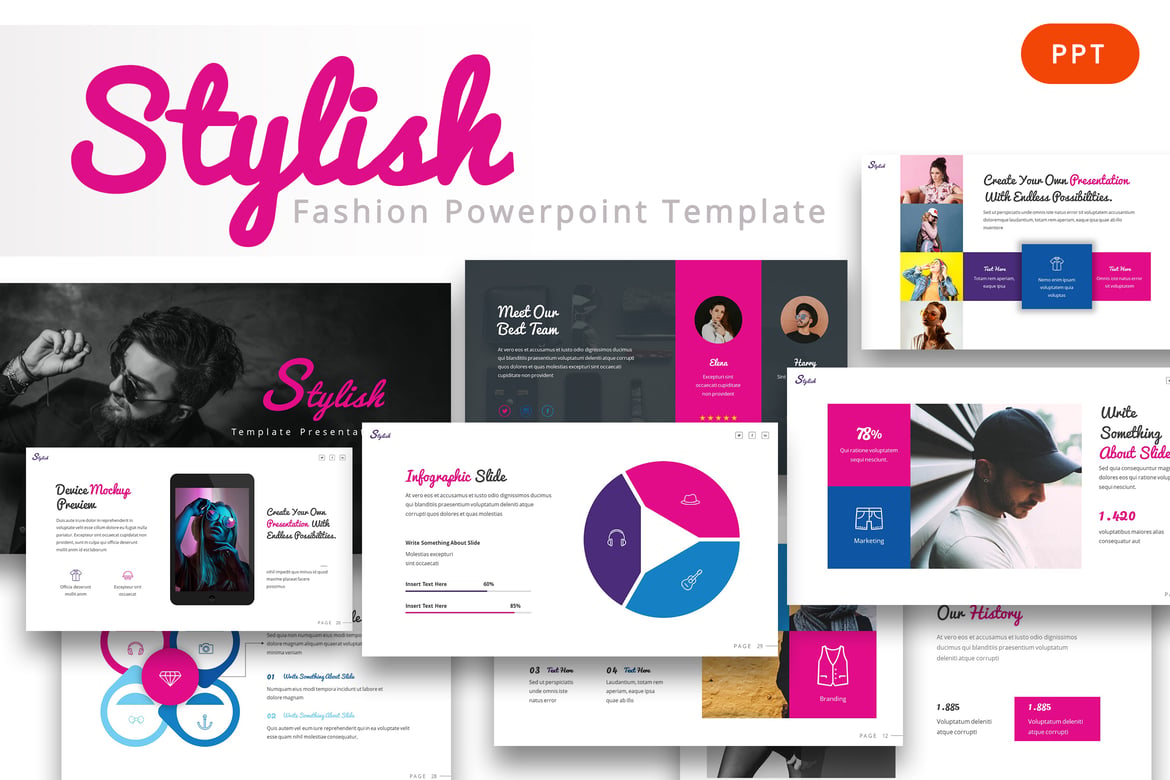 Template PowerPoint Stylish untuk Presentasi Profesional