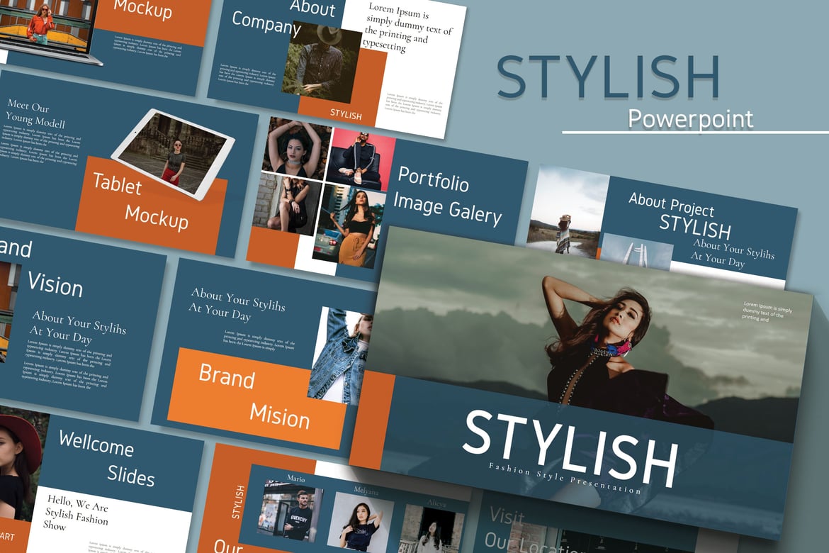 Template Presentasi Powerpoint Stylish untuk Presentasi yang Menarik
