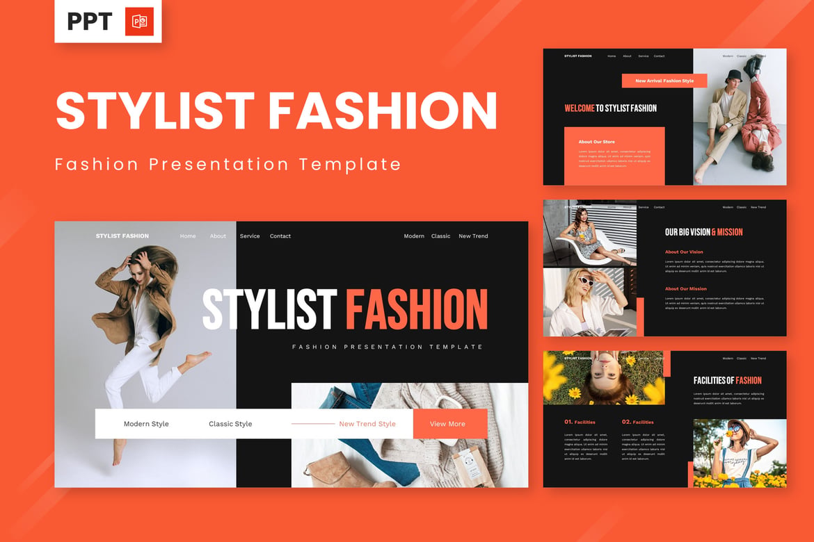 Template Powerpoint Fashion Stylish - Presentasi Menawan untuk Gaya Anda