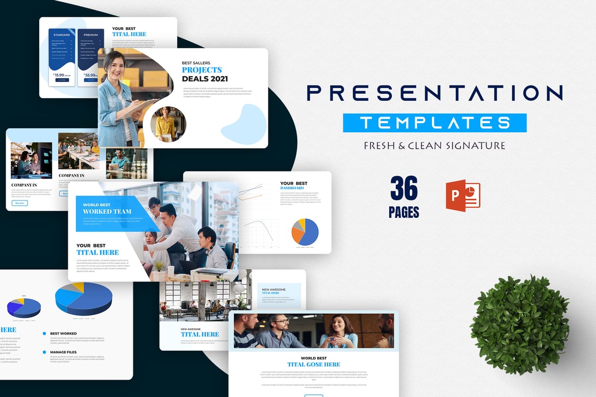 Template Presentasi PowerPoint Korporat Stylo yang Menarik