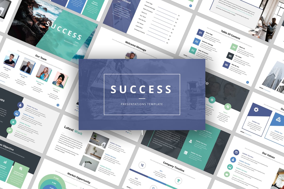 Template PowerPoint Sukses untuk Presentasi Bisnis Anda
