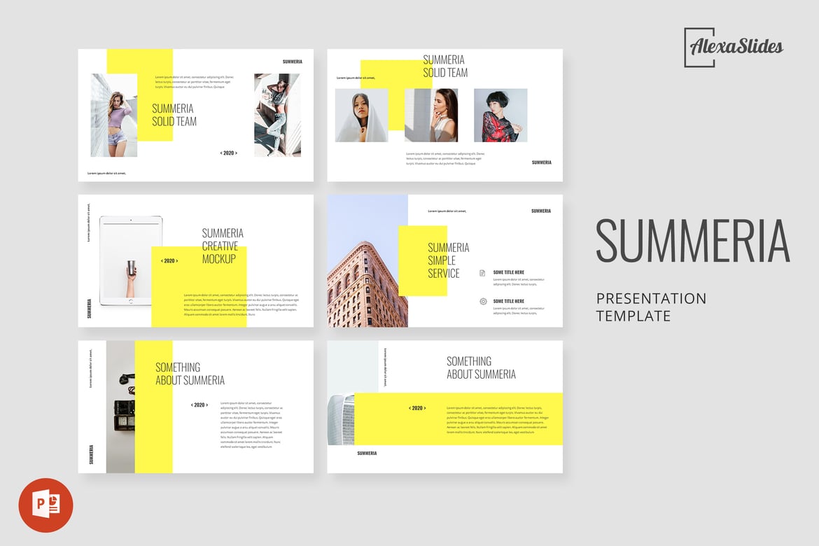 Summeria - Template Powerpoint Minimalis yang Menawan