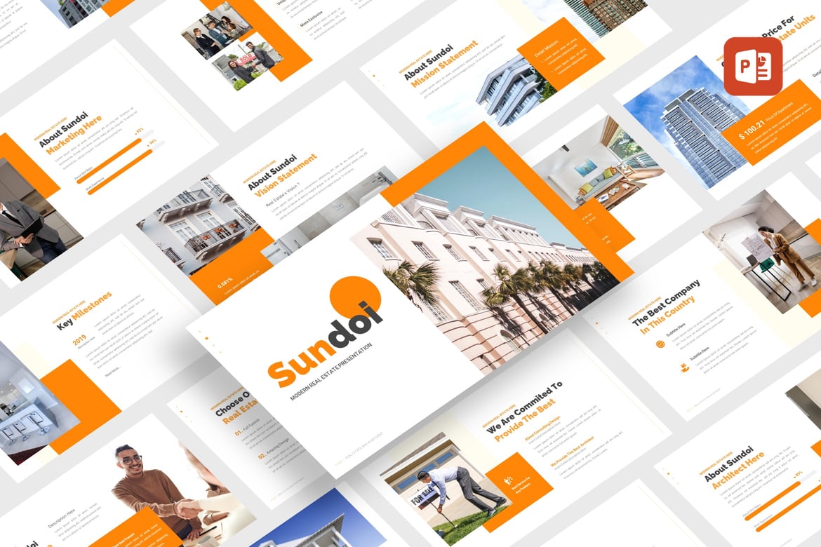 Template PowerPoint Sundoi - Presentasi Real Estate & Apartemen yang Menarik