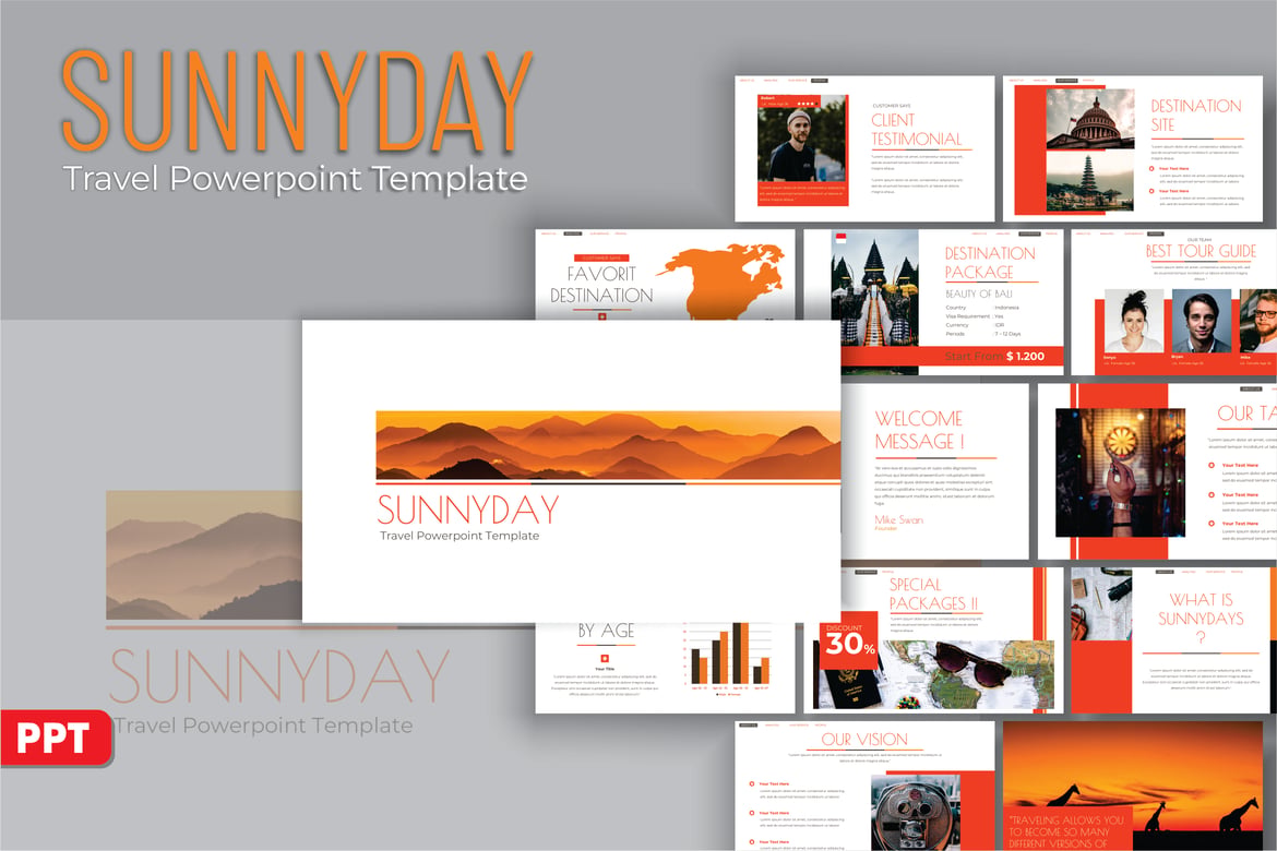 SUNNYDAY - Template PowerPoint Profil Perjalanan Digital 002