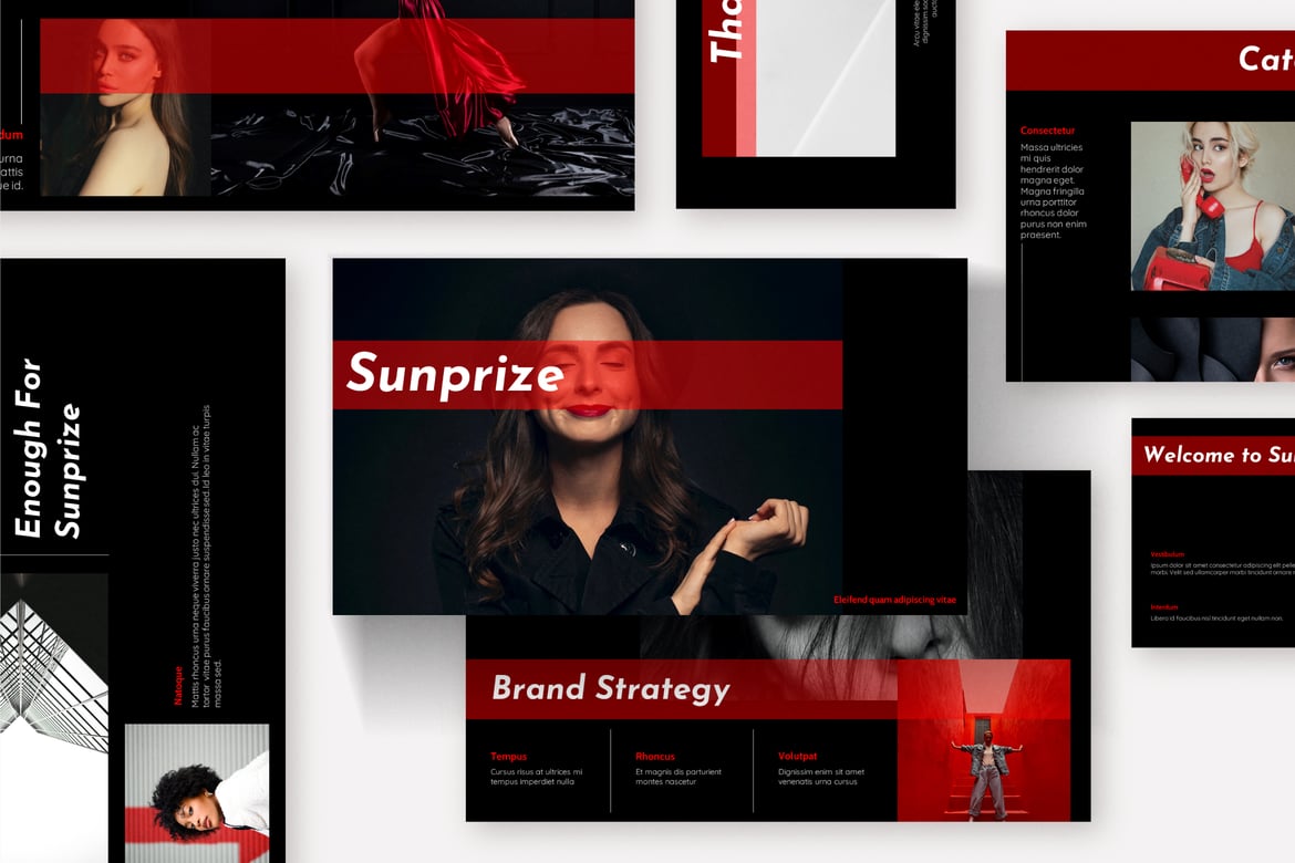Template Powerpoint Sunprize yang Modern dan Elegan