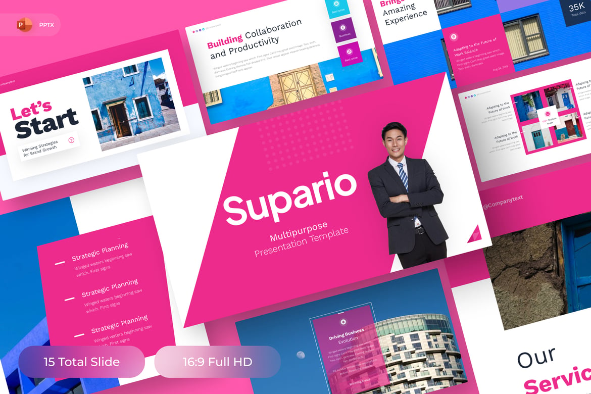Supario - Template Presentasi PowerPoint Serbaguna yang Menarik