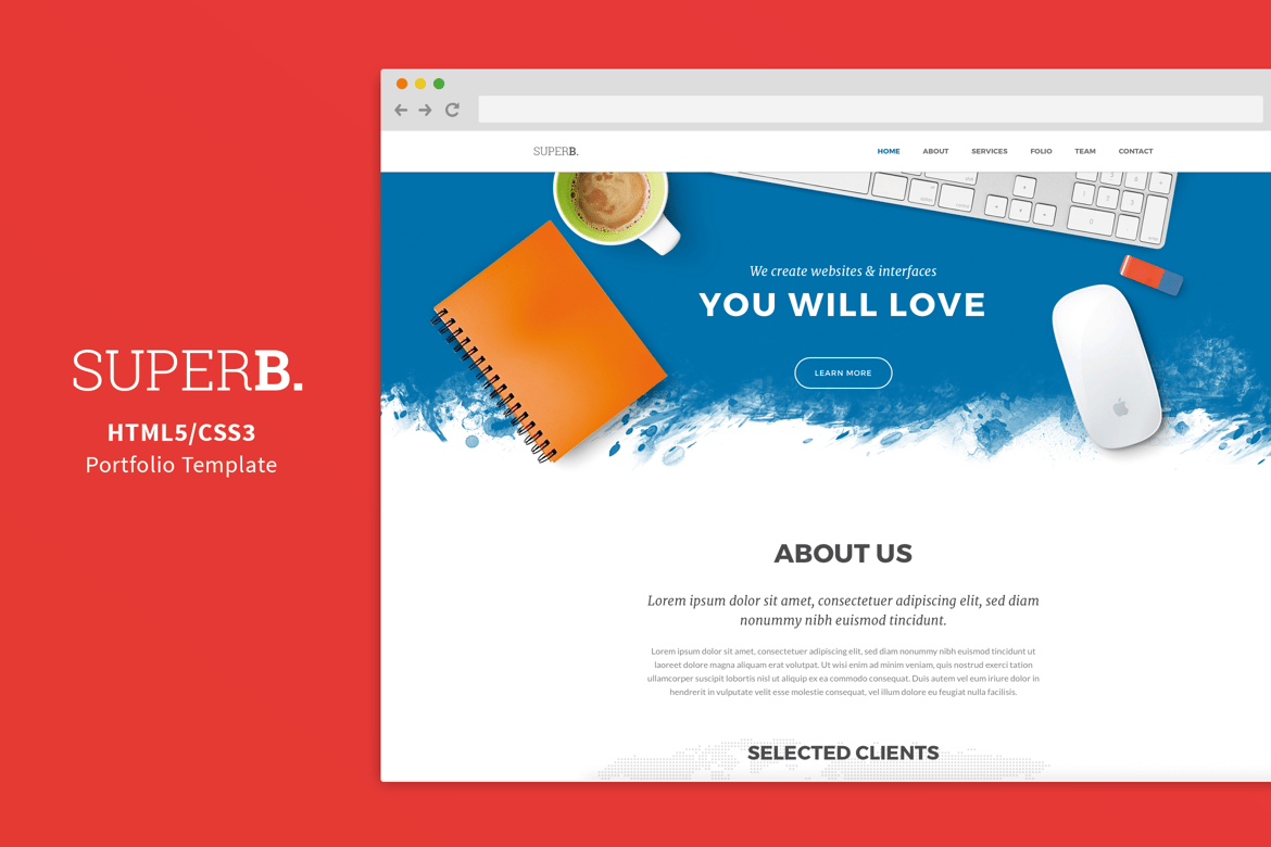 Template Website Portofolio Satu Halaman yang Responsif dan Menarik