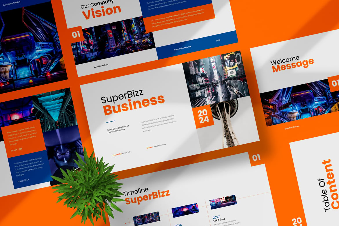 Template PowerPoint SuperBizz: Solusi Presentasi Profesional dan Modern