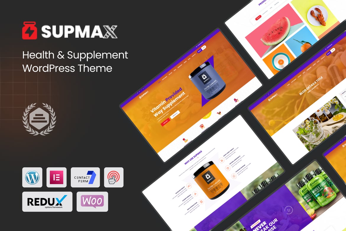 Supmax - Tema WordPress Kesehatan & Suplemen Terbaik untuk Fitness dan Olahraga