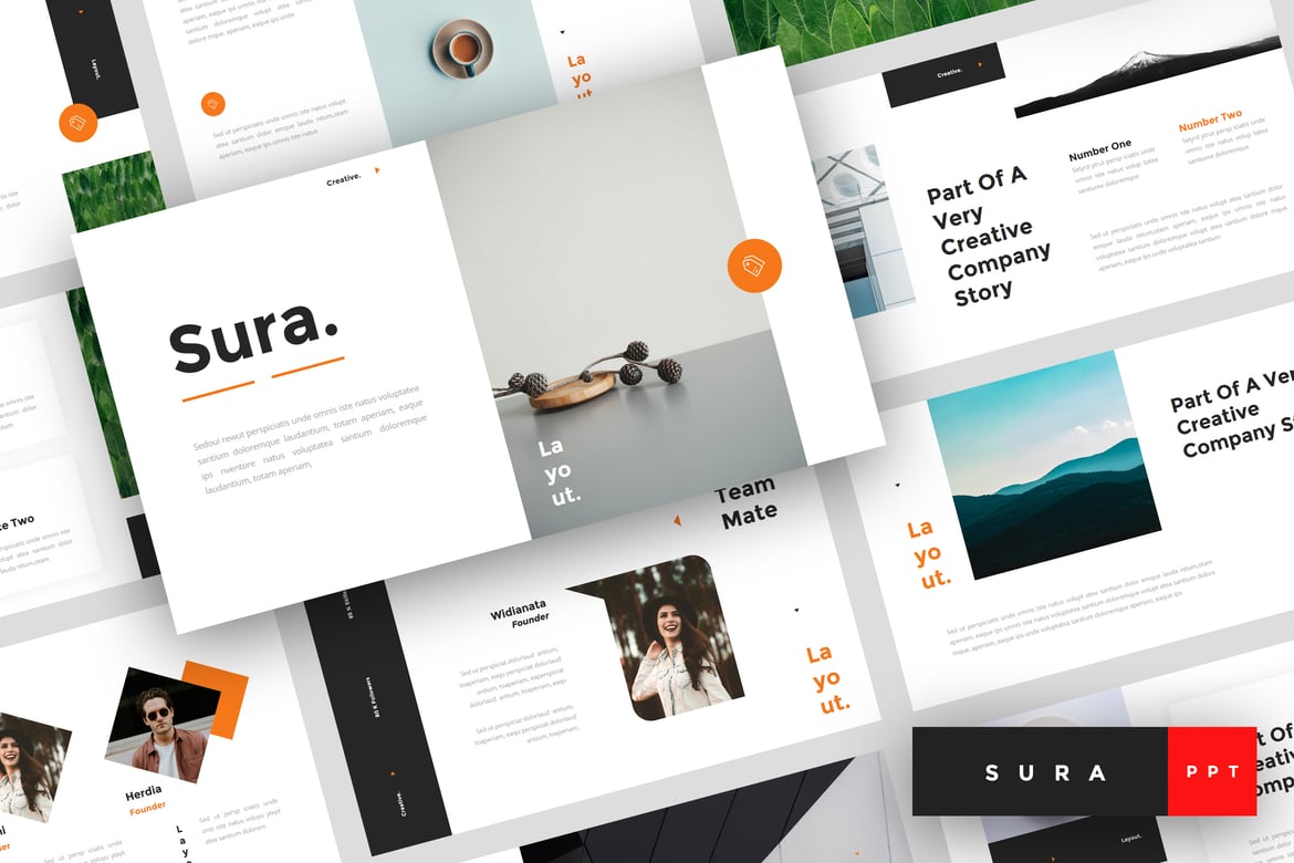 Sura - Template PowerPoint Kreatif yang Menarik