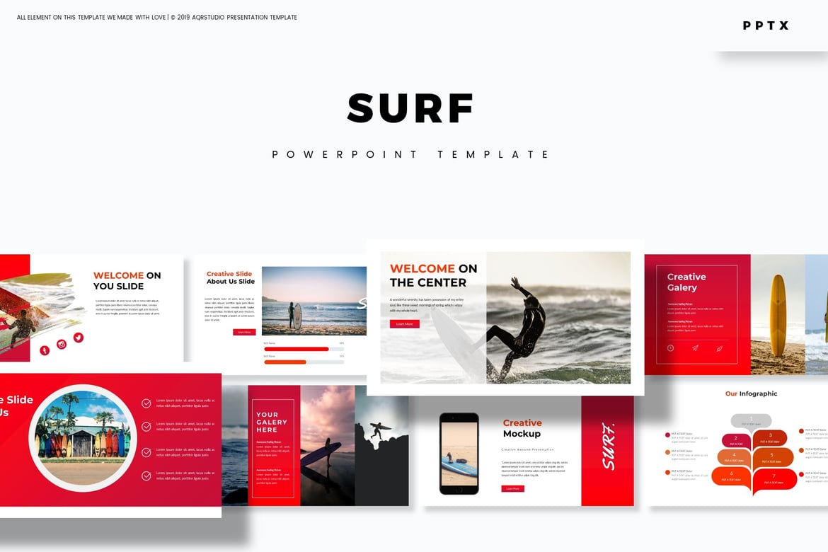 Template PowerPoint Surf: Solusi Presentasi Menarik dan Profesional