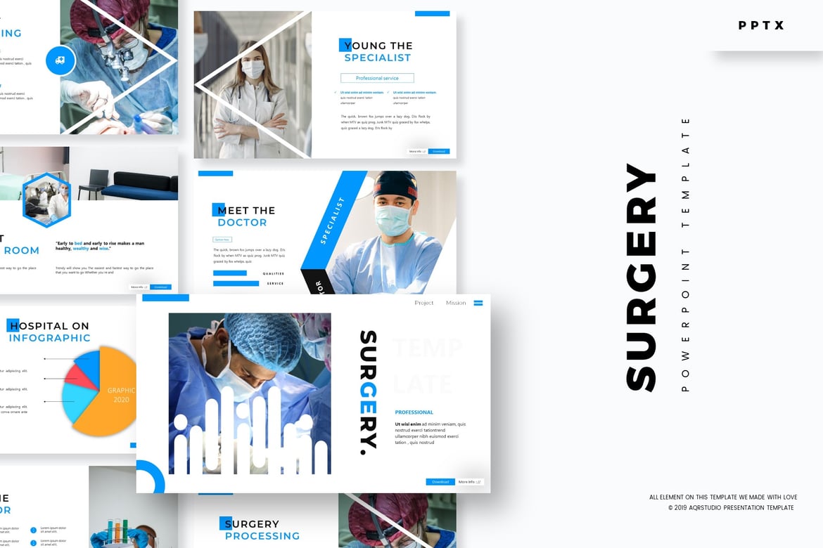 Template Powerpoint Bedah Profesional dan Menarik