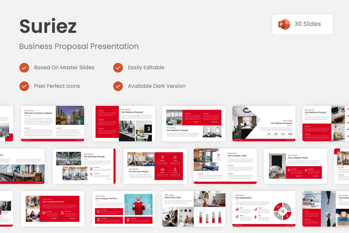 Suriez - Template PowerPoint untuk Proposal Bisnis yang Menarik