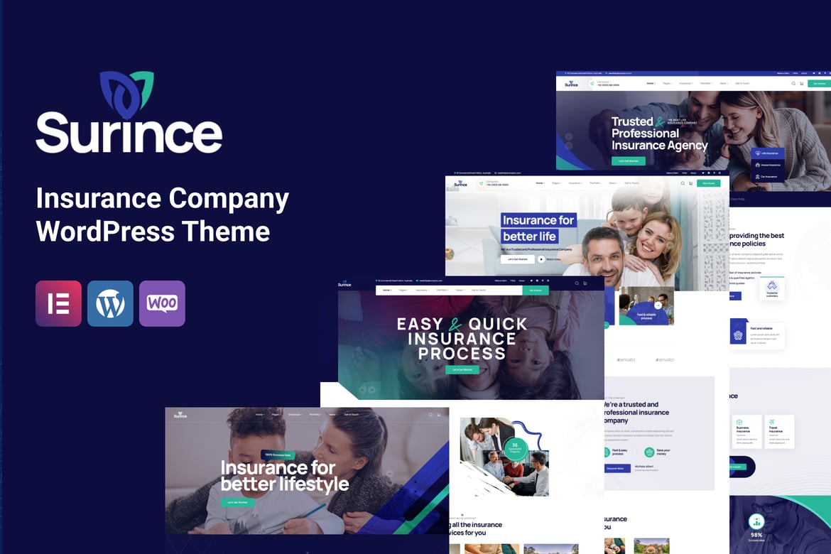 Surince - Tema WordPress untuk Perusahaan Asuransi yang Fleksibel dan Mudah Digunakan