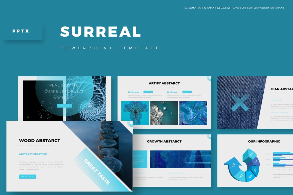 Template Powerpoint Surreal - Solusi Presentasi Kreatif Anda