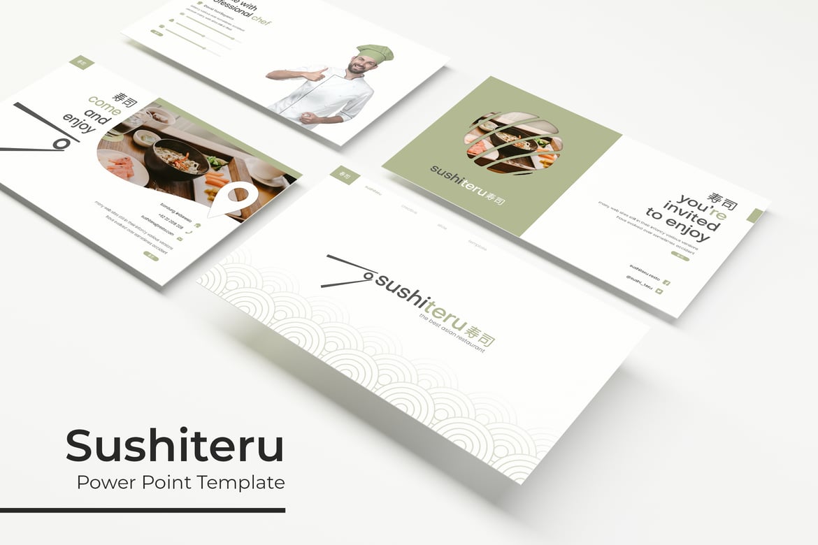 Sushiteru - Template PowerPoint Menarik dan Modern
